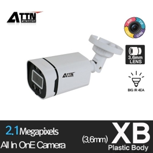 [ XB Plastic ] 2MP 올인원 [200만화소] 적외선 뷸렛 소형 카메라